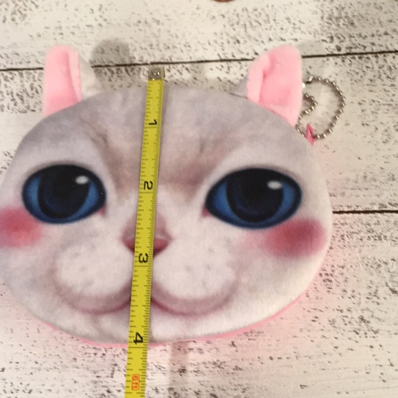 Pink Kitty Cat Coin Purse - Picture 6 of 7